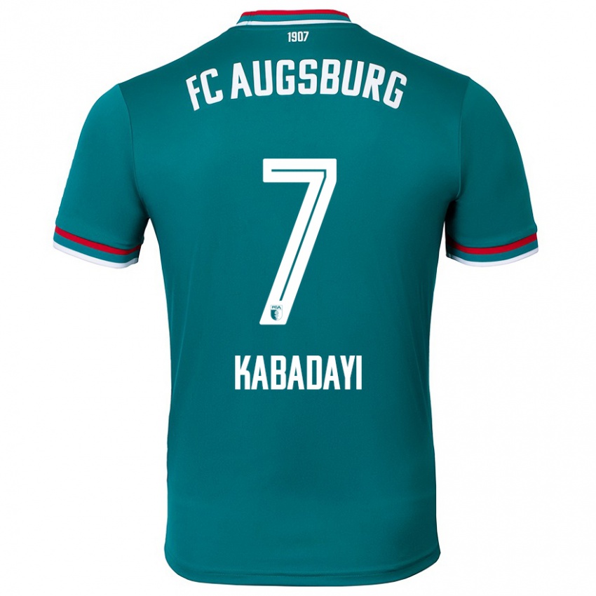 Bambino Maglia Yusuf Kabadayi #7 Verde Scuro Kit Gara Away 2024/25 Maglietta