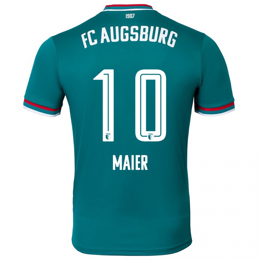 Bambino Maglia Arne Maier #10 Verde Scuro Kit Gara Away 2024/25 Maglietta