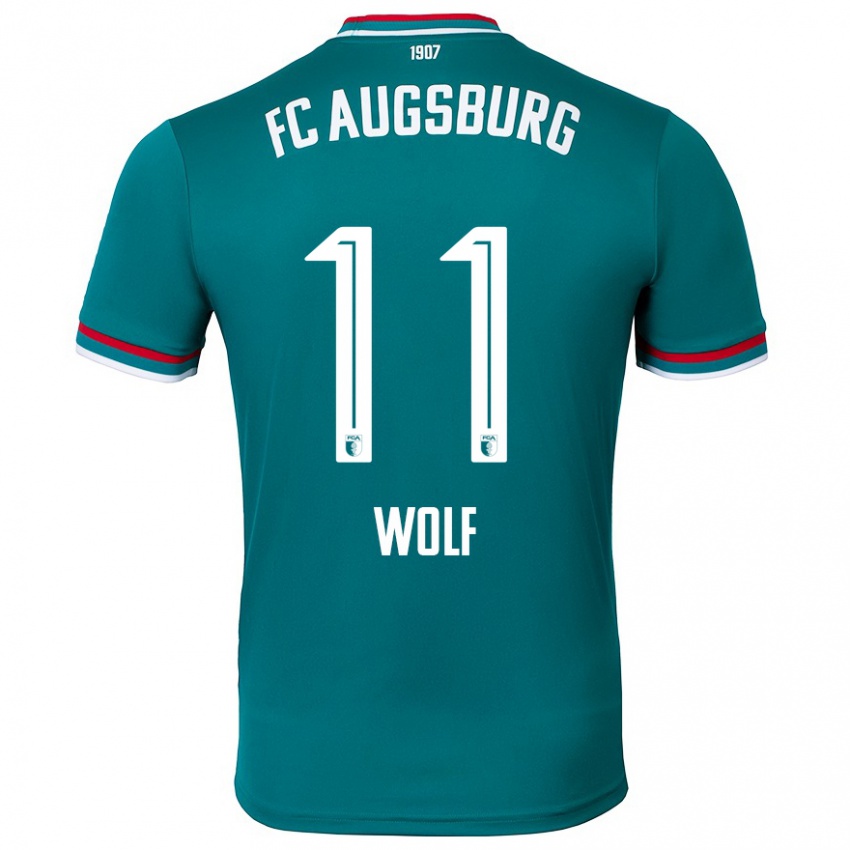 Bambino Maglia Marius Wolf #11 Verde Scuro Kit Gara Away 2024/25 Maglietta