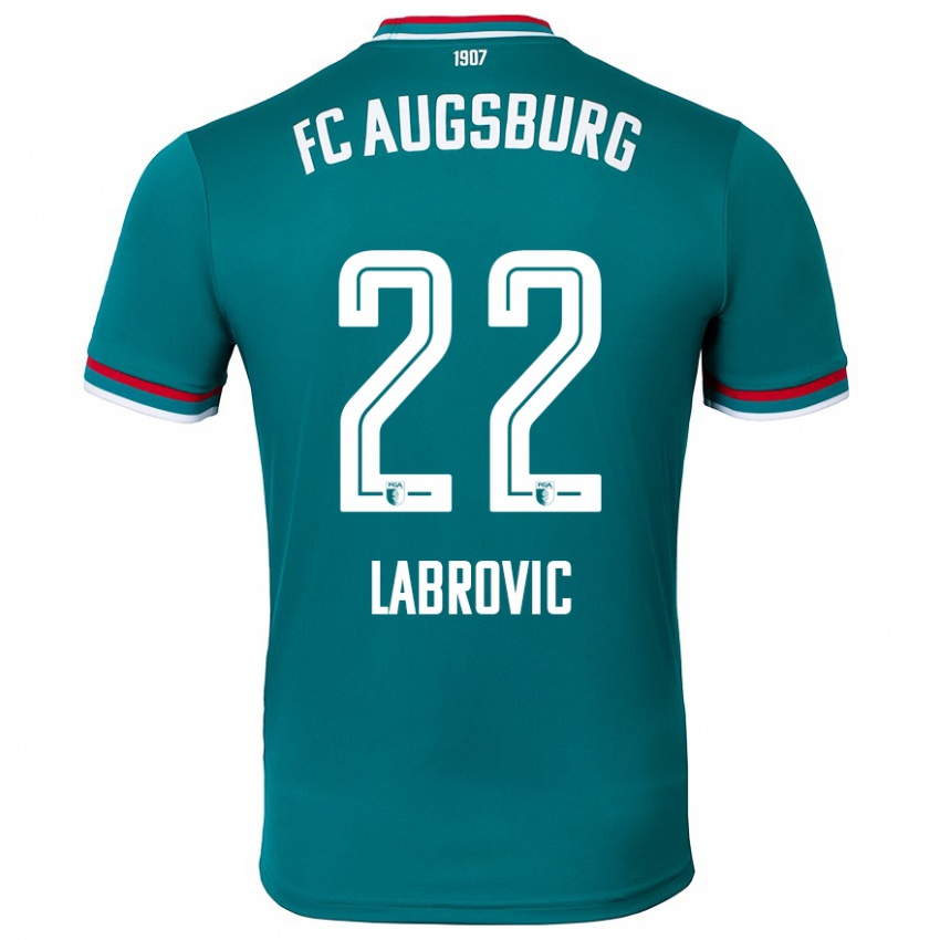 Bambino Maglia Nediljko Labrovic #22 Verde Scuro Kit Gara Away 2024/25 Maglietta