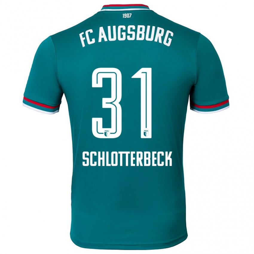 Bambino Maglia Keven Schlotterbeck #31 Verde Scuro Kit Gara Away 2024/25 Maglietta