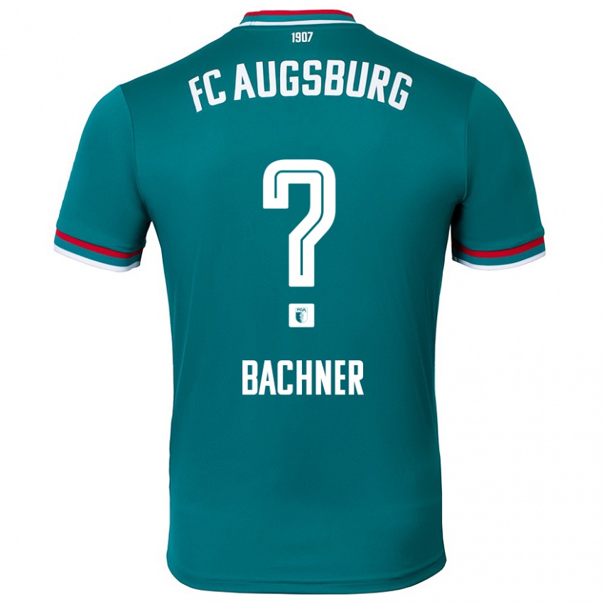 Bambino Maglia Max Bachner #0 Verde Scuro Kit Gara Away 2024/25 Maglietta