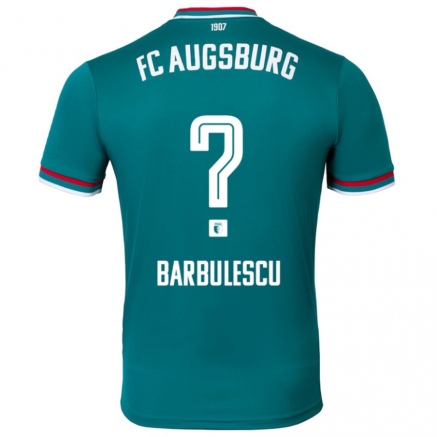 Bambino Maglia Luca Bărbulescu #0 Verde Scuro Kit Gara Away 2024/25 Maglietta