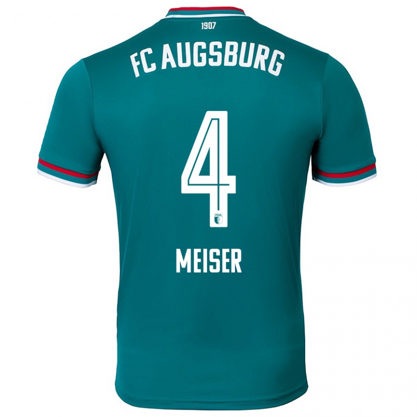 Bambino Maglia Felix Meiser #4 Verde Scuro Kit Gara Away 2024/25 Maglietta