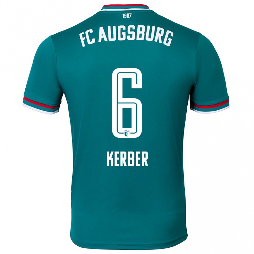 Bambino Maglia Luca Kerber #6 Verde Scuro Kit Gara Away 2024/25 Maglietta