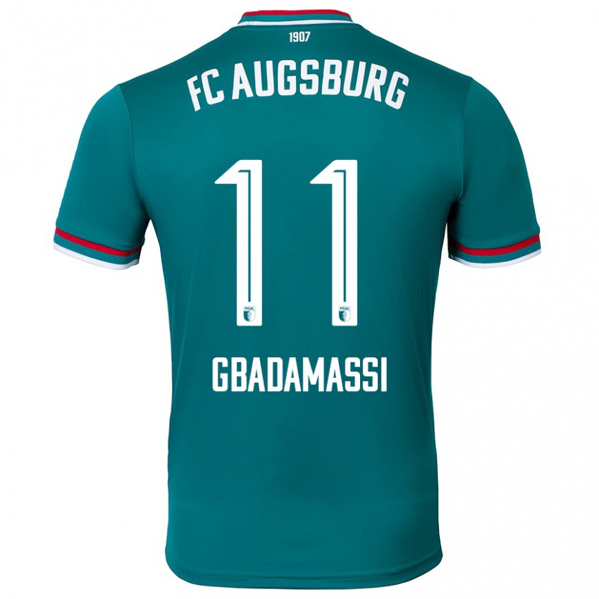 Bambino Maglia Rayane Gbadamassi #11 Verde Scuro Kit Gara Away 2024/25 Maglietta