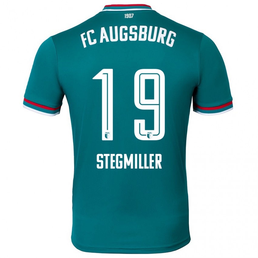 Bambino Maglia Louis Stegmiller #19 Verde Scuro Kit Gara Away 2024/25 Maglietta