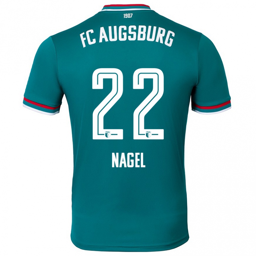 Bambino Maglia Timo Nagel #22 Verde Scuro Kit Gara Away 2024/25 Maglietta