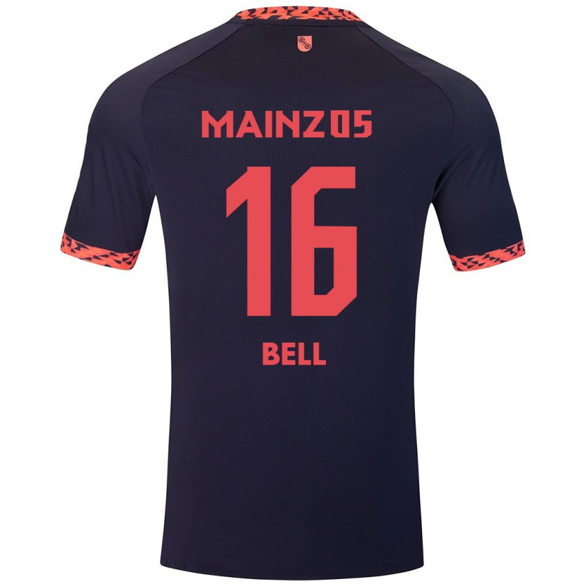 Bambino Maglia Stefan Bell #16 Blu Corallo Rosso Kit Gara Away 2024/25 Maglietta