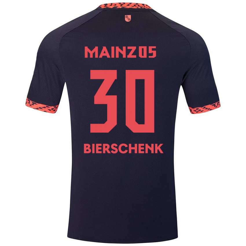 Bambino Maglia Lovis Bierschenk #30 Blu Corallo Rosso Kit Gara Away 2024/25 Maglietta