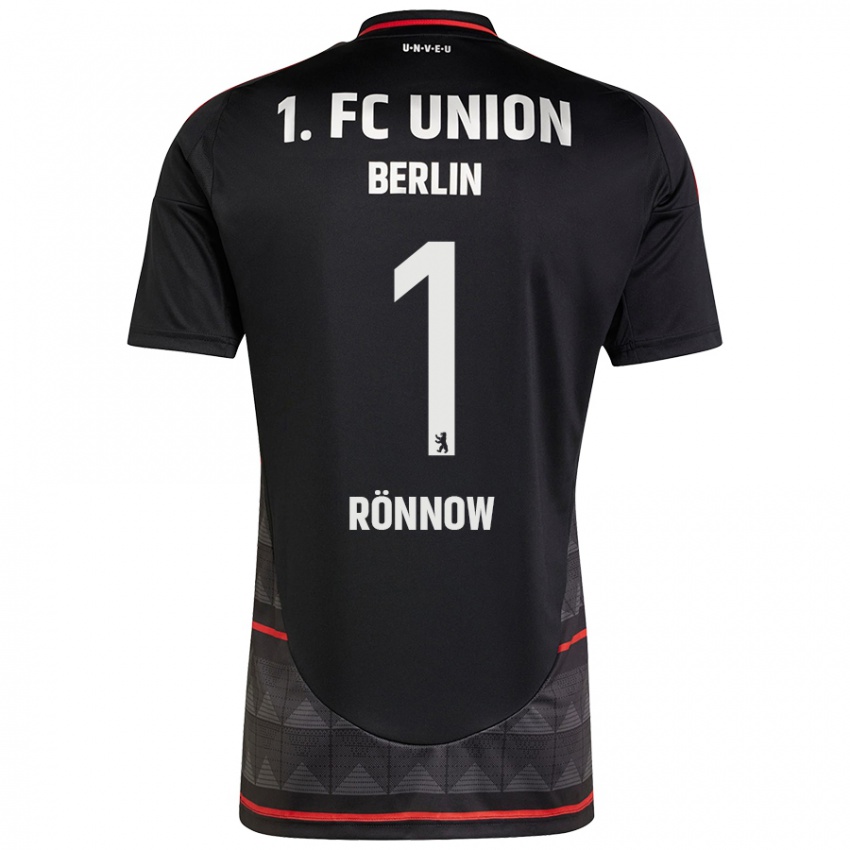 Bambino Maglia Frederik Rönnow #1 Nero Kit Gara Away 2024/25 Maglietta