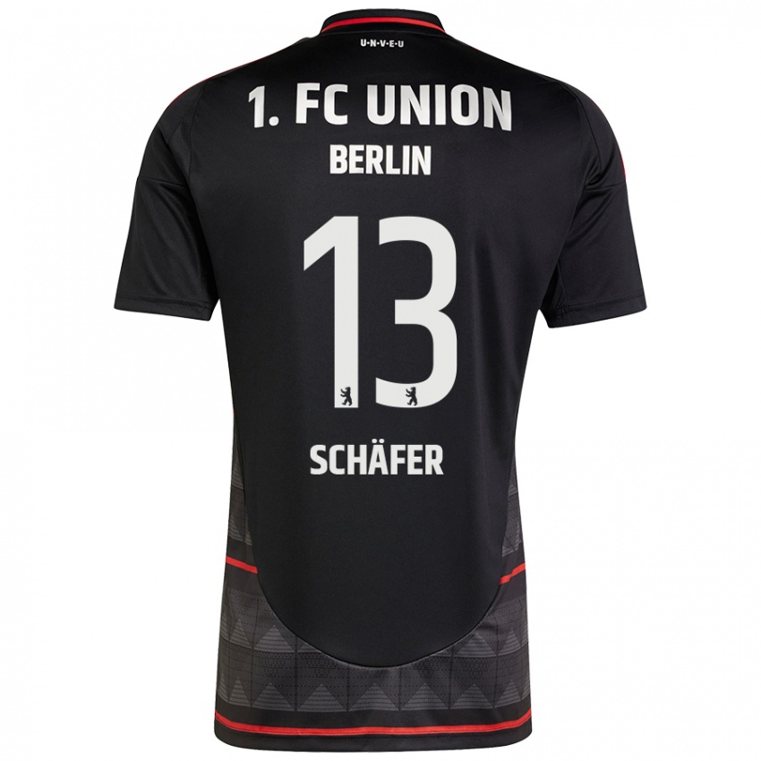 Bambino Maglia András Schäfer #13 Nero Kit Gara Away 2024/25 Maglietta