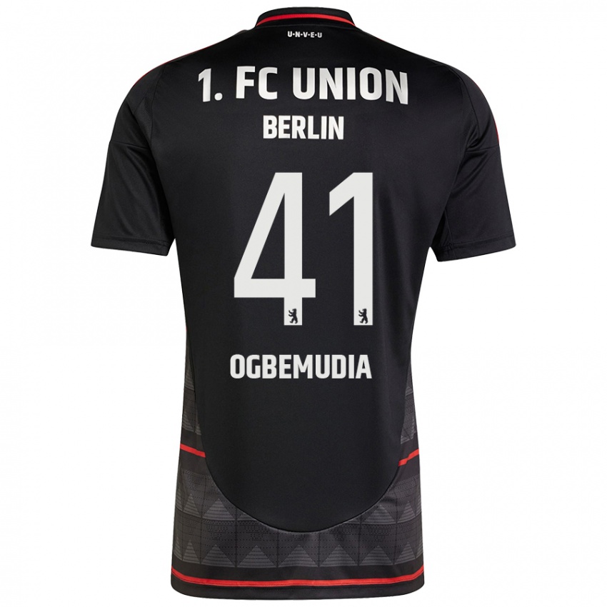 Bambino Maglia Oluwaseun Ogbemudia #41 Nero Kit Gara Away 2024/25 Maglietta