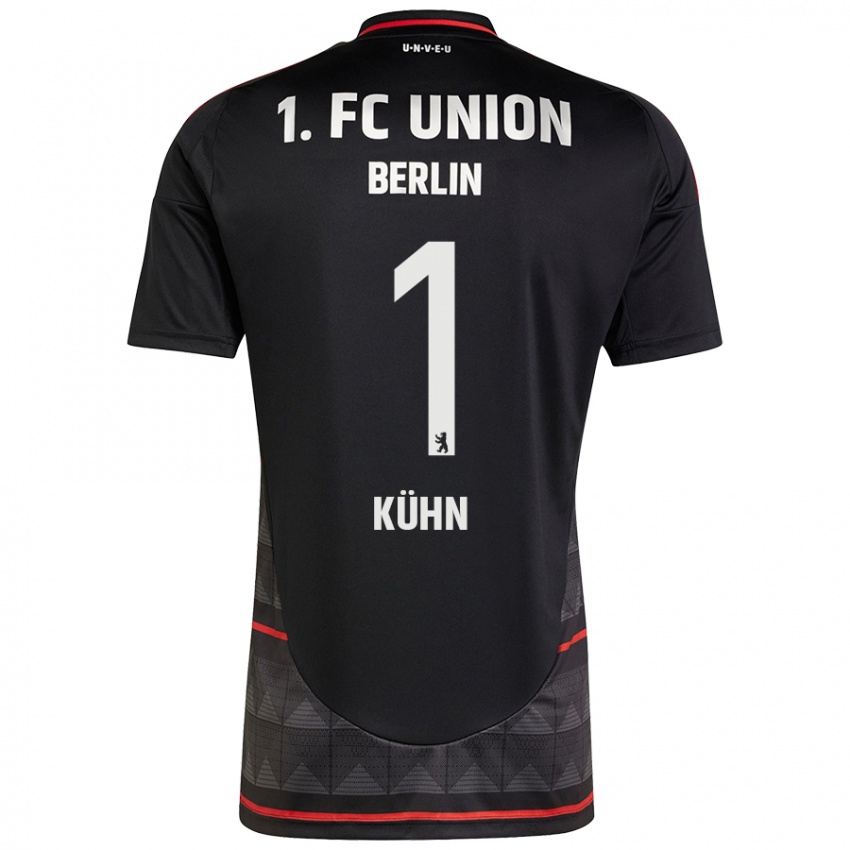 Bambino Maglia Samuel Kühn #1 Nero Kit Gara Away 2024/25 Maglietta