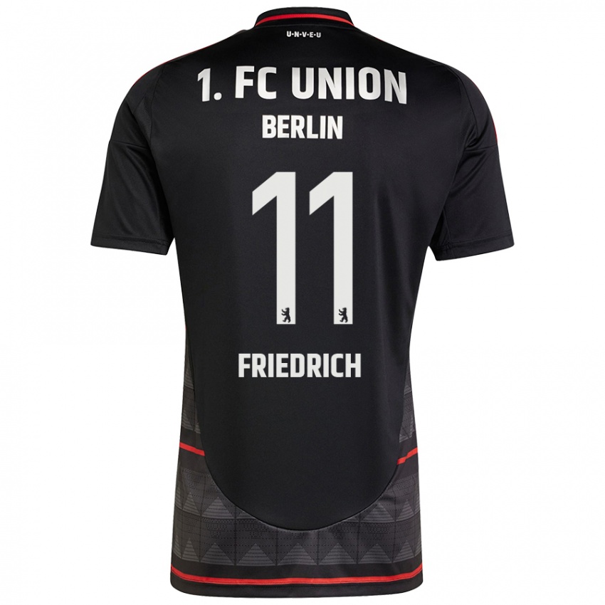 Bambino Maglia Julien Friedrich #11 Nero Kit Gara Away 2024/25 Maglietta