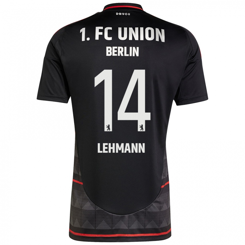 Bambino Maglia Noah Lehmann #14 Nero Kit Gara Away 2024/25 Maglietta