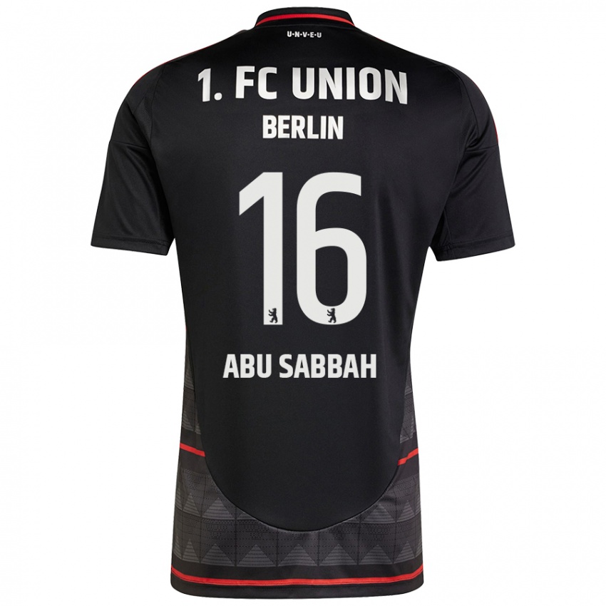 Bambino Maglia Sarah Abu Sabbah #16 Nero Kit Gara Away 2024/25 Maglietta