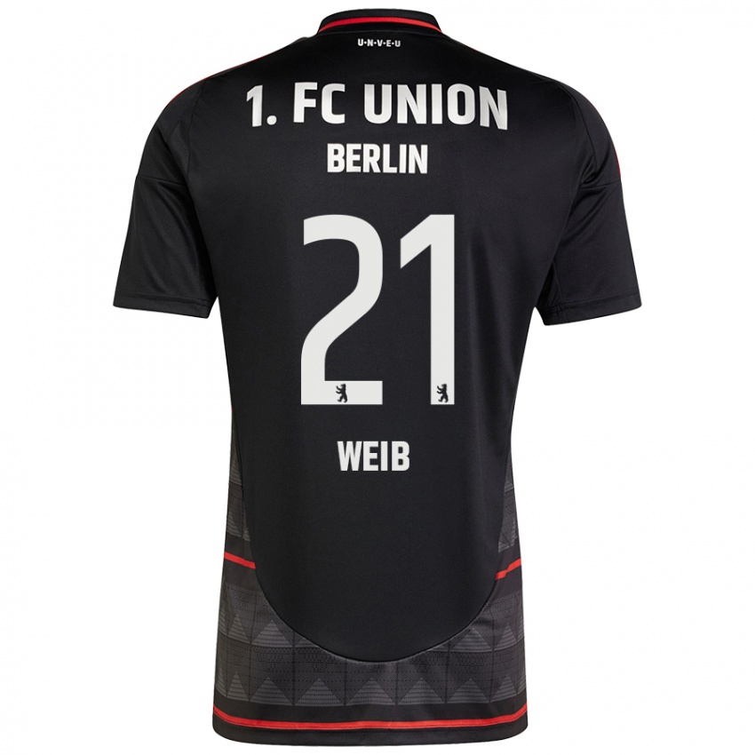 Bambino Maglia Anna Weiß #21 Nero Kit Gara Away 2024/25 Maglietta