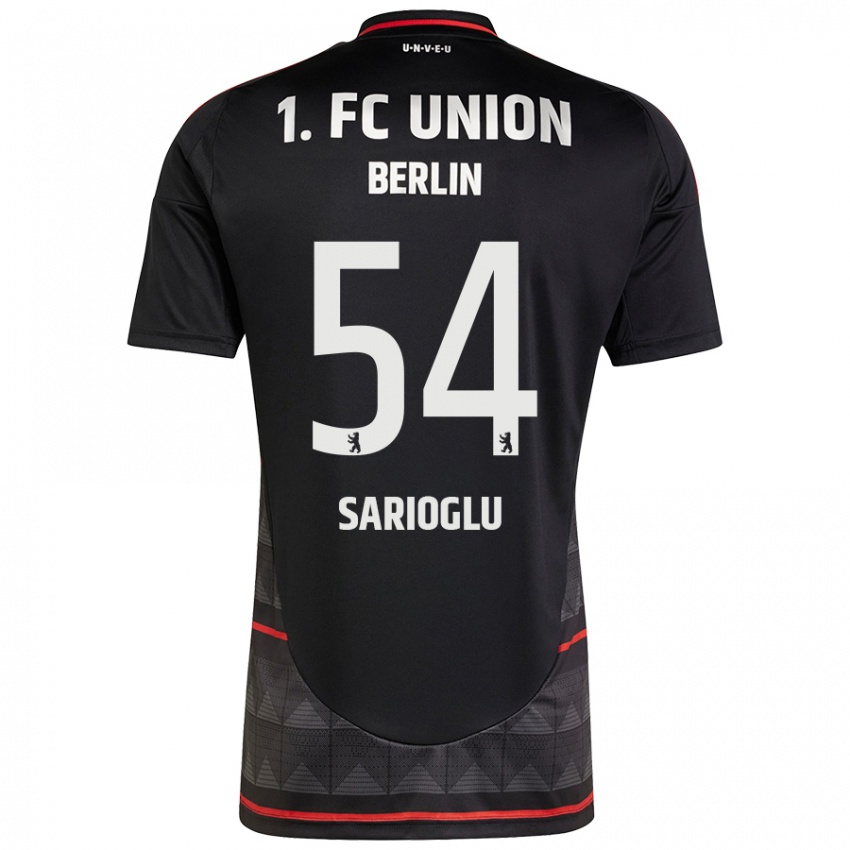 Bambino Maglia Defne Sarıoğlu #54 Nero Kit Gara Away 2024/25 Maglietta