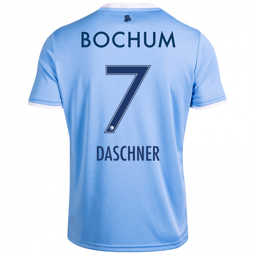 Bambino Maglia Lukas Daschner #7 Azzurro Cielo Kit Gara Away 2024/25 Maglietta