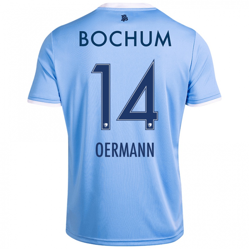 Bambino Maglia Tim Oermann #14 Azzurro Cielo Kit Gara Away 2024/25 Maglietta