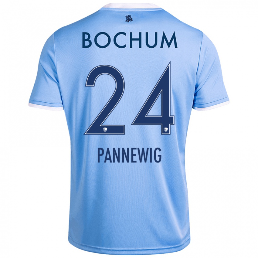 Bambino Maglia Mats Pannewig #24 Azzurro Cielo Kit Gara Away 2024/25 Maglietta