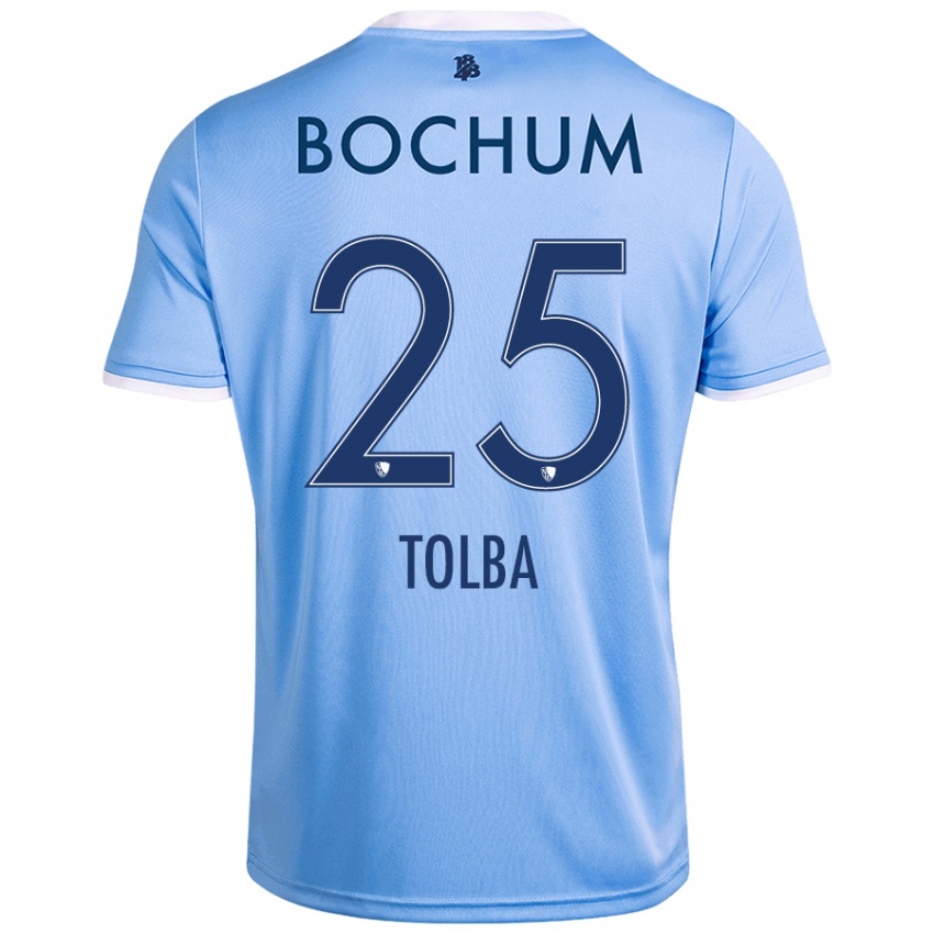 Bambino Maglia Mohammed Tolba #25 Azzurro Cielo Kit Gara Away 2024/25 Maglietta