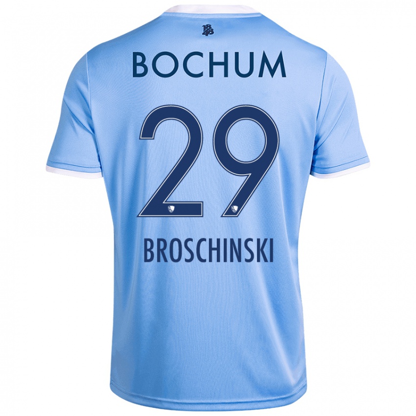 Bambino Maglia Moritz Broschinski #29 Azzurro Cielo Kit Gara Away 2024/25 Maglietta