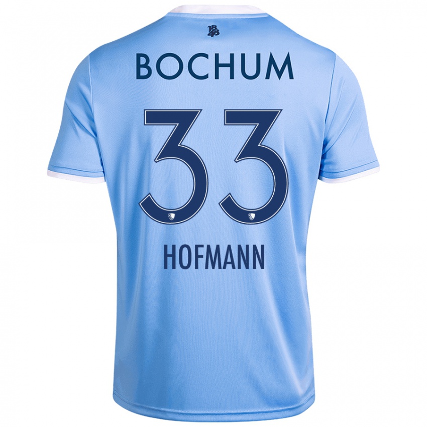 Bambino Maglia Philipp Hofmann #33 Azzurro Cielo Kit Gara Away 2024/25 Maglietta