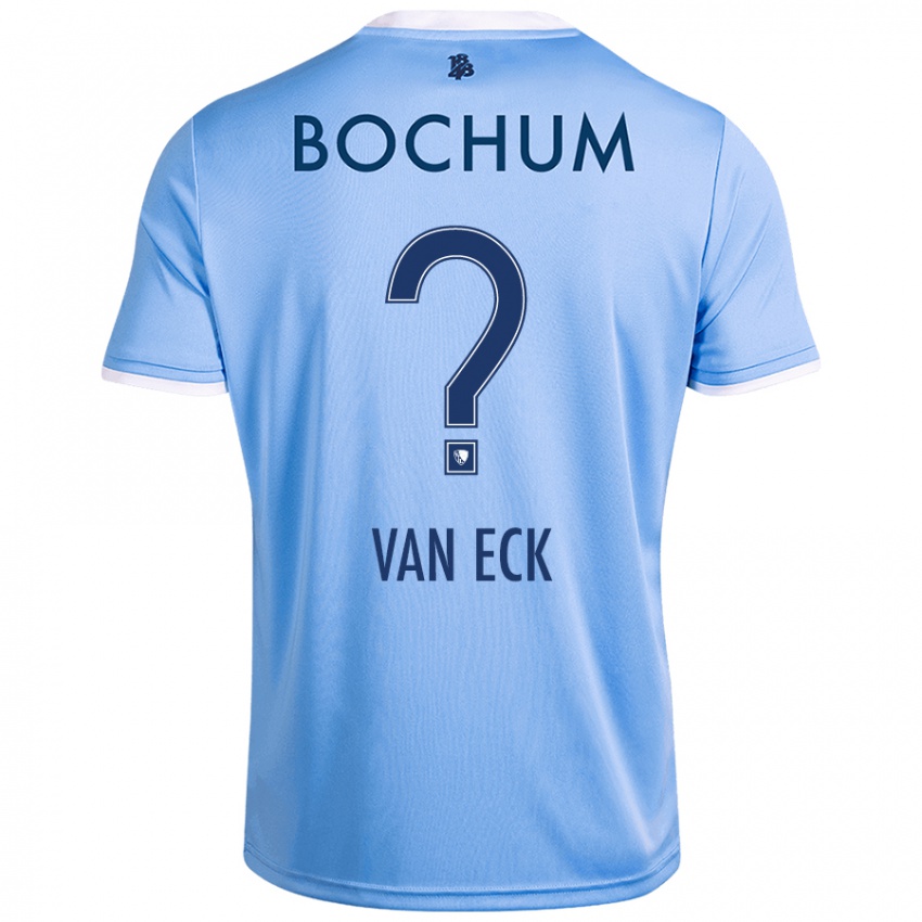 Bambino Maglia Ole Van Eck #0 Azzurro Cielo Kit Gara Away 2024/25 Maglietta