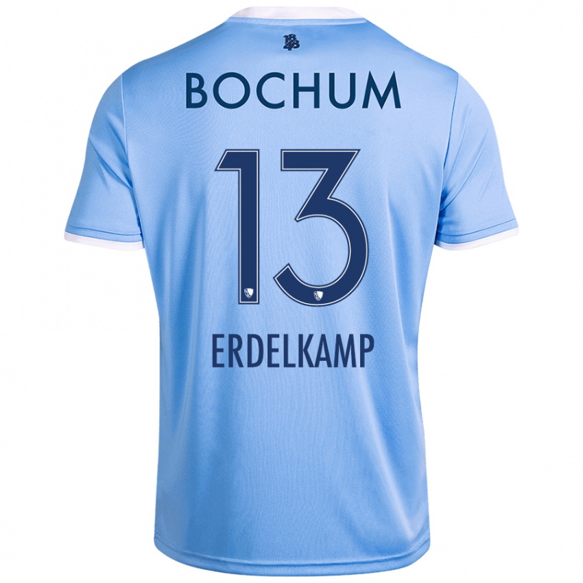 Bambino Maglia Luca Erdelkamp #13 Azzurro Cielo Kit Gara Away 2024/25 Maglietta