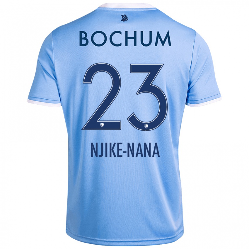 Bambino Maglia Jean-Philippe Njike-Nana #23 Azzurro Cielo Kit Gara Away 2024/25 Maglietta