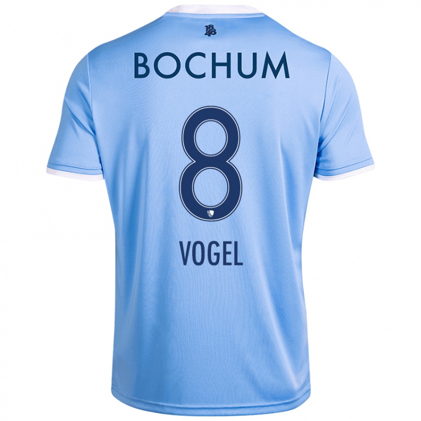 Bambino Maglia Ann-Sophie Vogel #8 Azzurro Cielo Kit Gara Away 2024/25 Maglietta