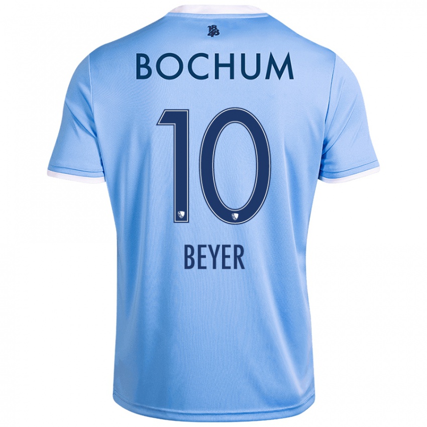 Bambino Maglia Pia Beyer #10 Azzurro Cielo Kit Gara Away 2024/25 Maglietta