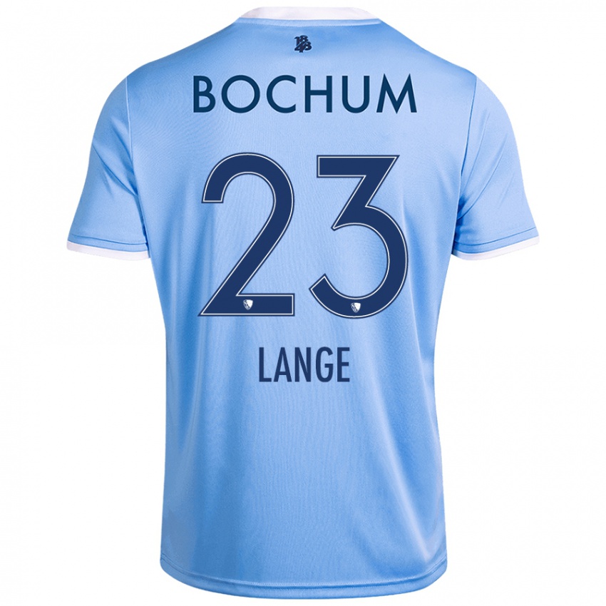 Bambino Maglia Nina Lange #23 Azzurro Cielo Kit Gara Away 2024/25 Maglietta