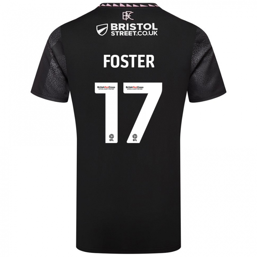 Bambino Maglia Lyle Foster #17 Nero Kit Gara Away 2024/25 Maglietta