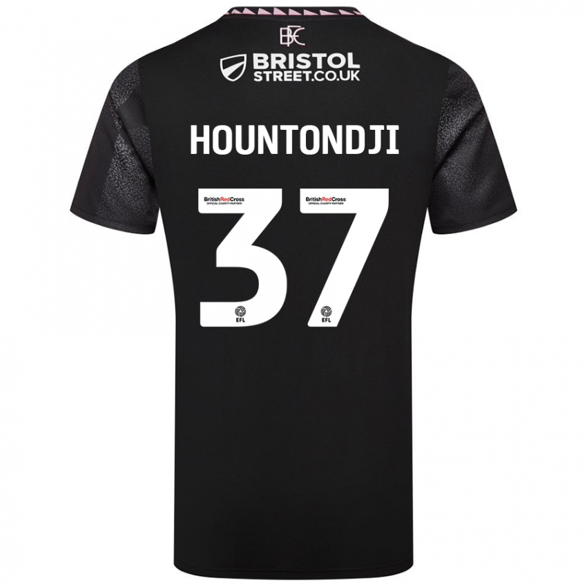 Bambino Maglia Andreas Hountondji #37 Nero Kit Gara Away 2024/25 Maglietta