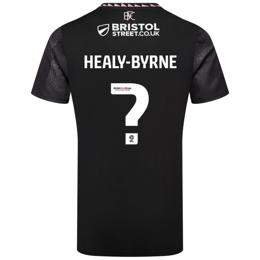 Bambino Maglia Alex Healy-Byrne #0 Nero Kit Gara Away 2024/25 Maglietta