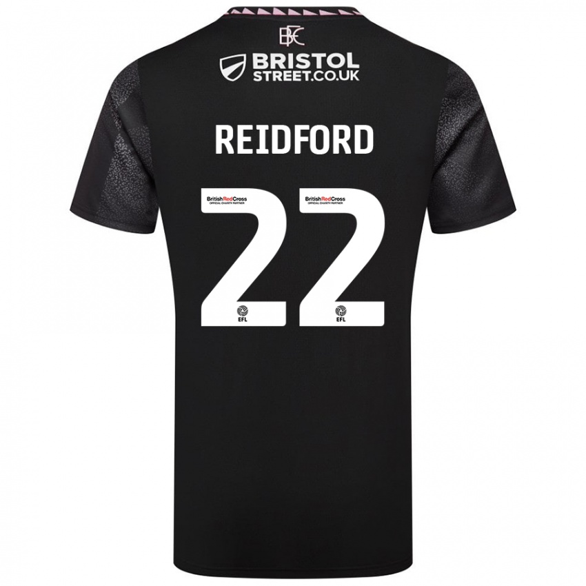 Bambino Maglia Isabella Reidford #22 Nero Kit Gara Away 2024/25 Maglietta