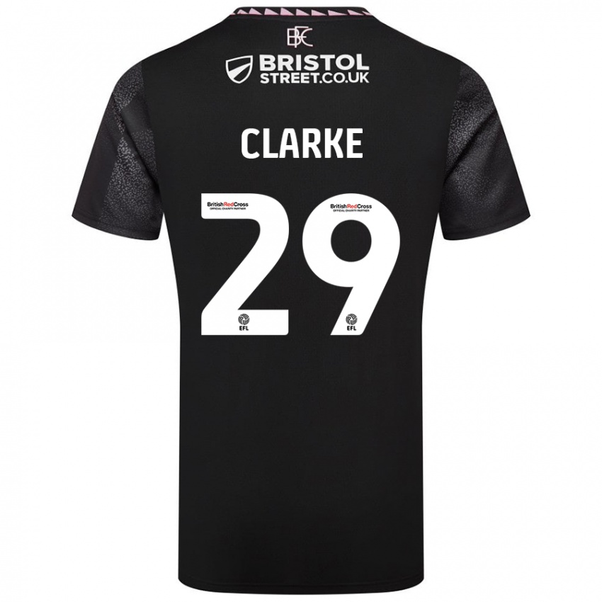 Bambino Maglia Abby Clarke #29 Nero Kit Gara Away 2024/25 Maglietta