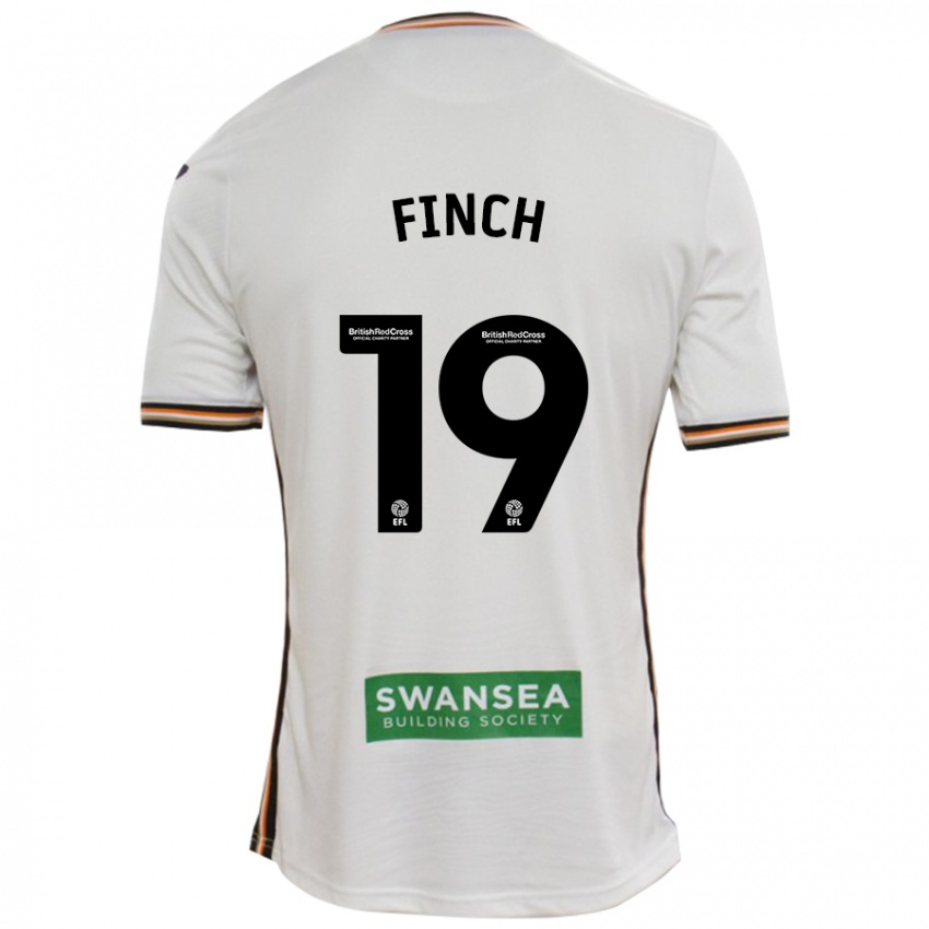 Uomo Maglia Lucy Finch #19 Bianco Kit Gara Home 2024/25 Maglietta