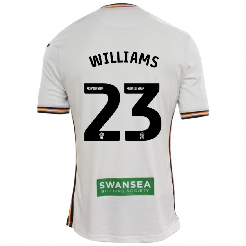 Uomo Maglia Jessica Williams #23 Bianco Kit Gara Home 2024/25 Maglietta