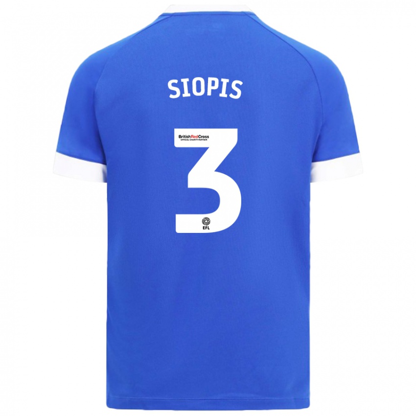 Uomo Maglia Manolis Siopis #3 Azzurro Kit Gara Home 2024/25 Maglietta