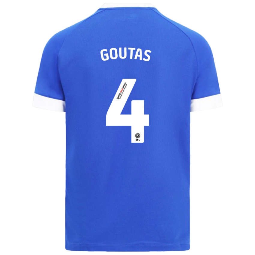 Uomo Maglia Dimitrios Goutas #4 Azzurro Kit Gara Home 2024/25 Maglietta