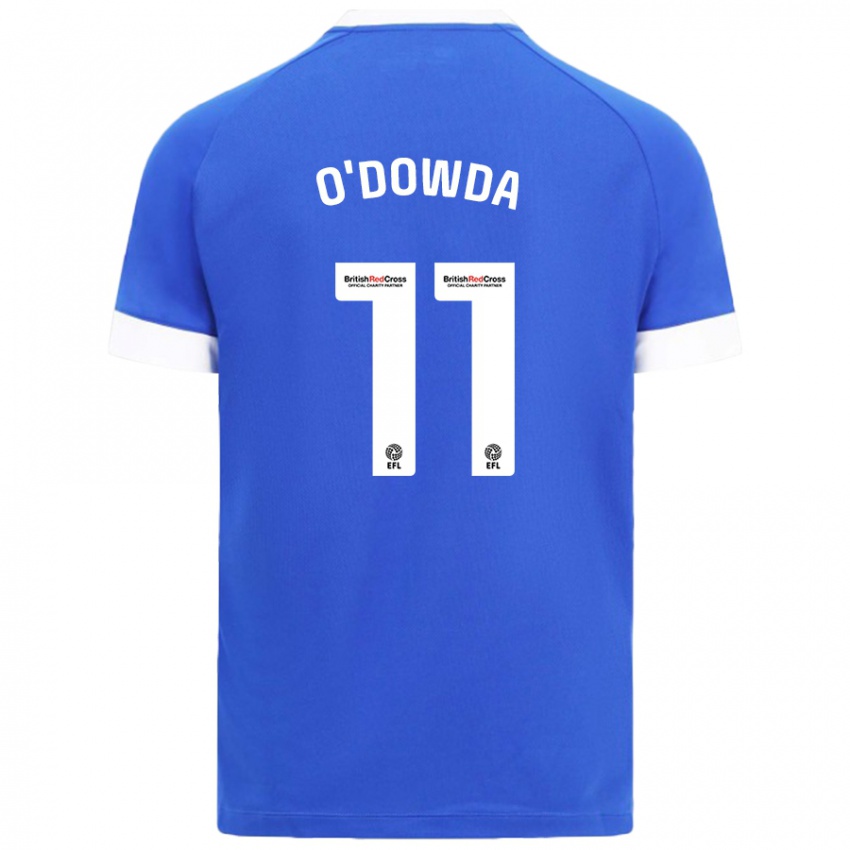 Uomo Maglia Callum O'dowda #11 Azzurro Kit Gara Home 2024/25 Maglietta