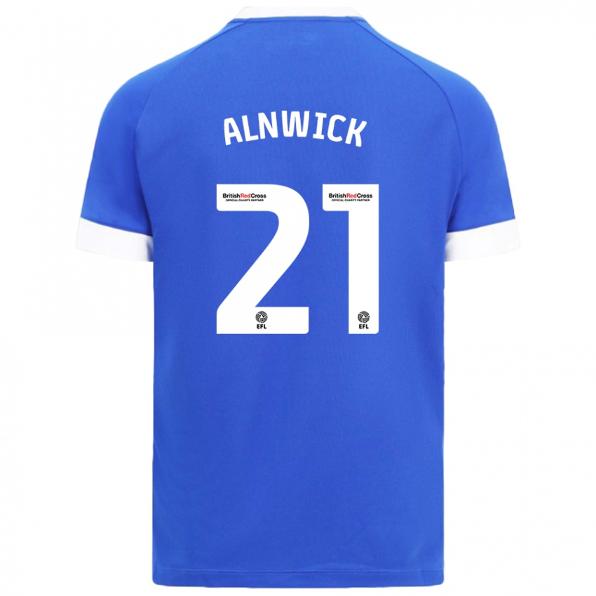 Uomo Maglia Jak Alnwick #21 Azzurro Kit Gara Home 2024/25 Maglietta