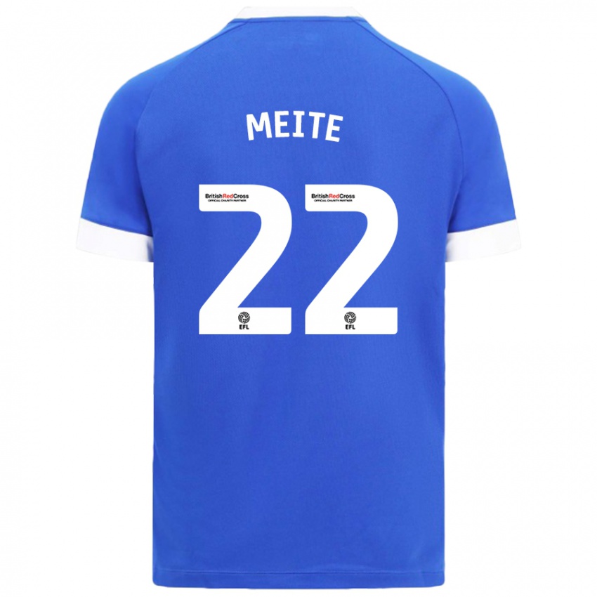 Uomo Maglia Yakou Méïté #22 Azzurro Kit Gara Home 2024/25 Maglietta