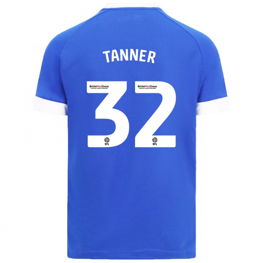 Uomo Maglia Ollie Tanner #32 Azzurro Kit Gara Home 2024/25 Maglietta