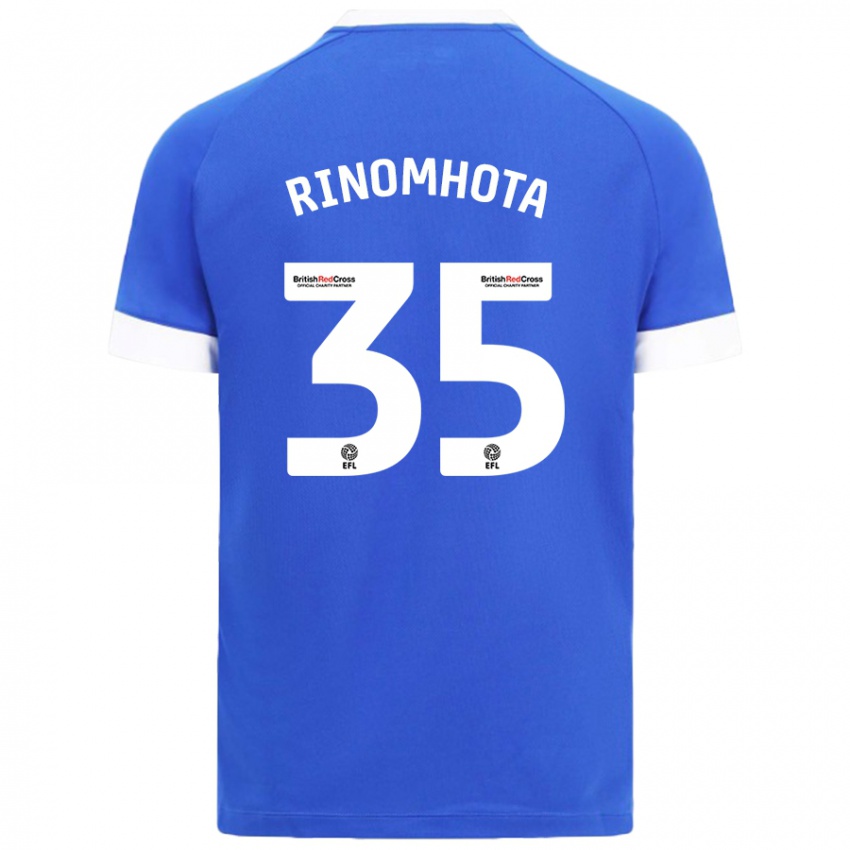 Uomo Maglia Andy Rinomhota #35 Azzurro Kit Gara Home 2024/25 Maglietta