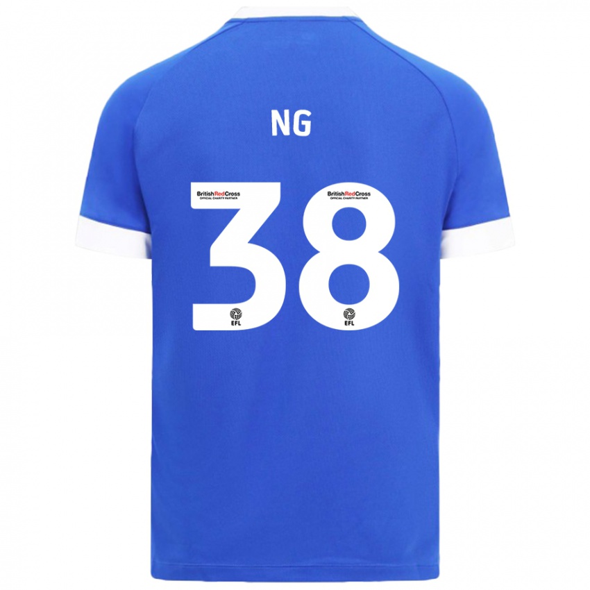 Uomo Maglia Perry Ng #38 Azzurro Kit Gara Home 2024/25 Maglietta